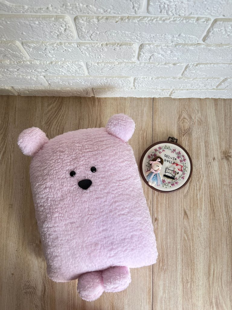 کوسن خرسی ایستاده تدی صورتی