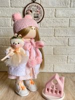 عروسک روسی دخترانه صورتی