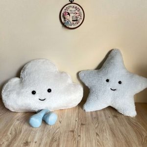 ست کوسن ابر و ستاره آبی