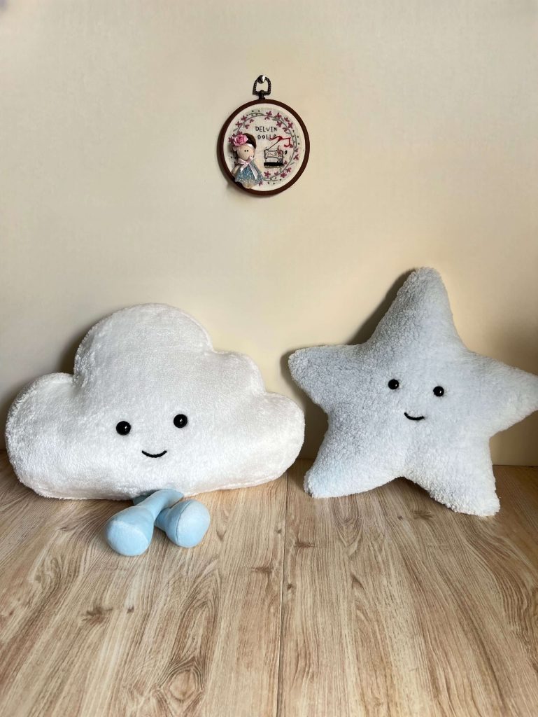 ست کوسن ابر و ستاره آبی