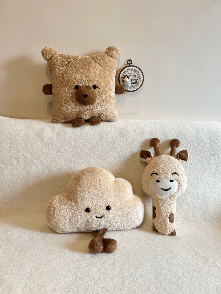 ست کوسن ابر و زرافه و خرس کرم