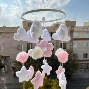 آویز موزیکال تخت گل دار